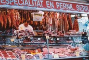 Market delights in Barcelona, Spain (click for one of my recipes: Spanish Style Gazpacho)