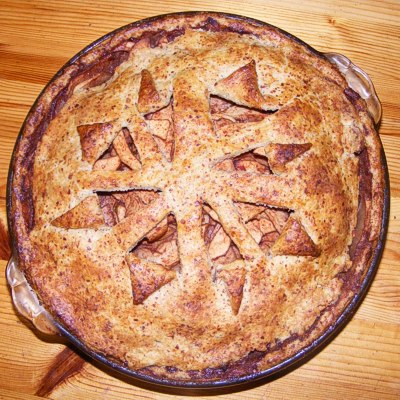 Apple Pie with a decorative top crust -- recipe by Sienna M Potts