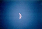 the moon over the desert -- click for my Pacific Northwest Recipes